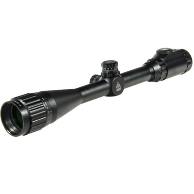 Leapers UTG 4-16x40 Hunter Scope Adjustable Objective 36 Color Mil-Dot Reticle 1" Tube with Rings Matte Finish Black SCP-U4164AOIEW