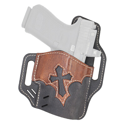 Versacarry Arc Angel Vintage Series OWB Holster for P365/Hellcat Gray/Tan