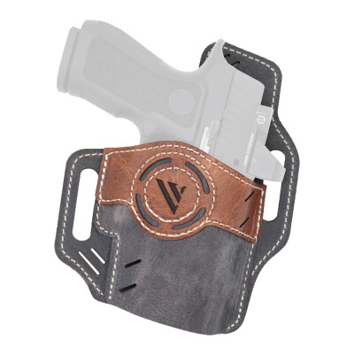 Versacarry Luna Vintage Series OWB Holster for P365/Hellcat Optic Ready Gray/Tan