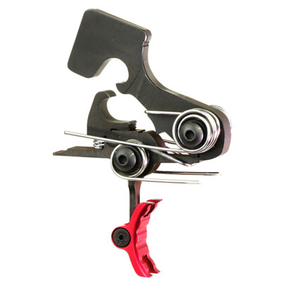Elftmann Tactical VR-80 PRO SE 3.5LB Drop In Replacement Trigger Straight/Curved Replacement Trigger Shoe Red