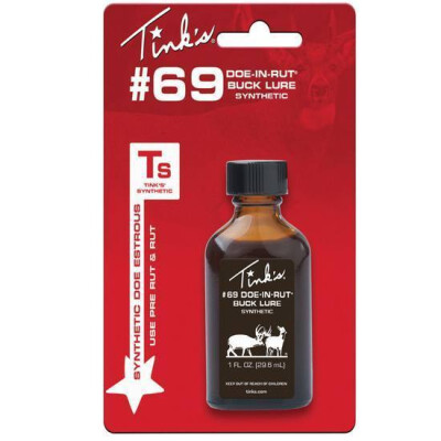 Tink's #69 Synthetic Doe Estrus Urine Buck Lure Scent 1 Ounce W5256