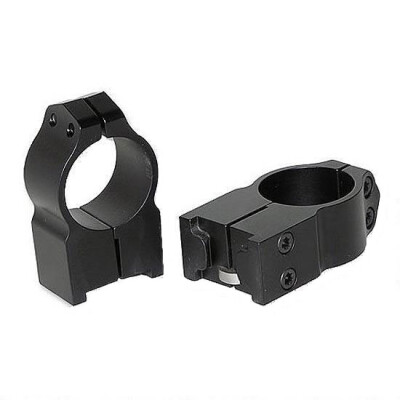 Warne Rings 1" For Ruger Medium Height No.1/Mini14/Blackhawk Matte Finish Black 1RM
