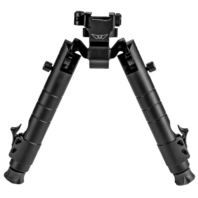 Warne Skyline Precision Bipod Picatinny Interface 6.9" to 9.1" Leg Extension Matte Black