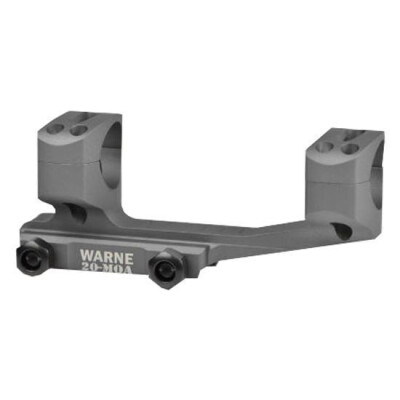 Warne Scope Mounts Gen 2 Extended SKEL One Piece MSR/AR-15 Skeletonized Scope Mount 30mm Tube Diameter 20 MOA Lightweight 6061 Aluminum Matte Black