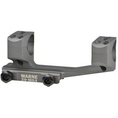 Warne X-Skel Mount 34mm 20 MOA Aluminum Gray