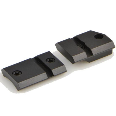 Warne Maxima Steel Two Piece Weaver Style Scope Base CVA-V2 Series Round Barrel Matte Black M980/982M
