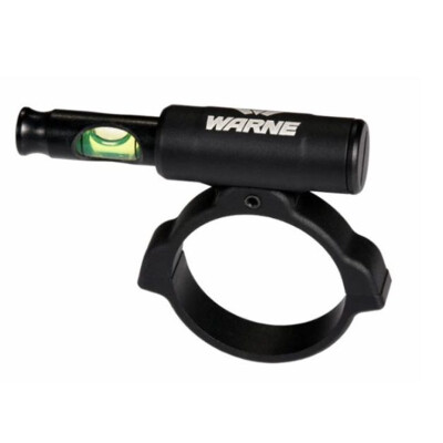 Warne Universal Scope Level Anti-Cant Scope Leveling Device 30mm Tube Compatible Green Bubble Level Matte Black Finish