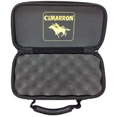 Cimarron Revolver Soft Case 3.5 to 5.5 Inch Barrels Impact Resistant Polymer with Foam Padding Black