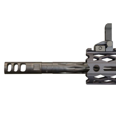 Yankee Hill AR-15 Low Profile Muzzle Brake 1/2"x28 Threaded Steel Smooth Black YHM-25-A