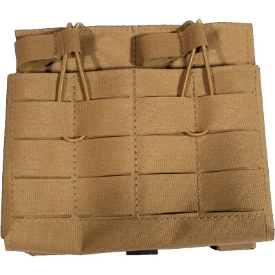 Grey Ghost Gear Double 7.62 Magazine Pouch Laminate MOLLE/Pals Compatible Coyote Brown