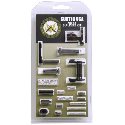 Guntec AR-15 Lower Parts Build Kit with Ambidextrous Safety with out Trigger Group or Pistol Grip
