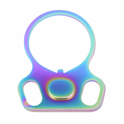 Guntec AR-15 Ambi Single Point Sling Adapter Rainbow PVD