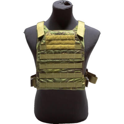 Grey Ghost Gear Minimalist Plate Carrier 10"x12" Plate Compatible MOLLE/PALS Webbing MultiCam Tropic
