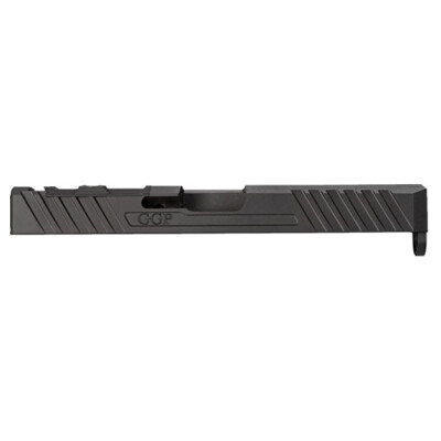 Grey Ghost Precision GGP-17 V3 Stripped Slide For Glock 17 Gen 3 Models Optic Cut Machined 17-4 Billet Stainless Steel Nitride Coated Black