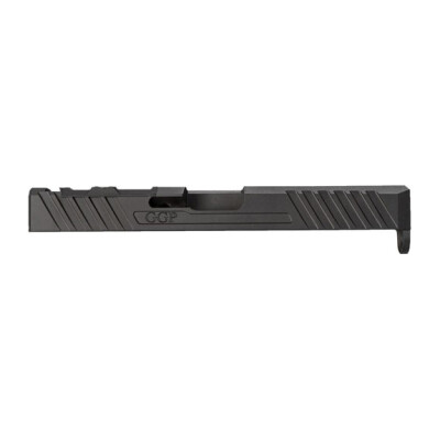 Grey Ghost Precision GGP-17 V3 Stripped Slide For Glock 17 Gen 4 Models Optic Cut Machined 17-4 Billet Stainless Steel Nitride Coated Black