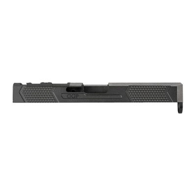 Grey Ghost Precision GGP-17 V4 Stripped Slide For Glock 17 Gen 4 Models Optic Cut Machined 17-4 Billet Stainless Steel Nitride Coated Black