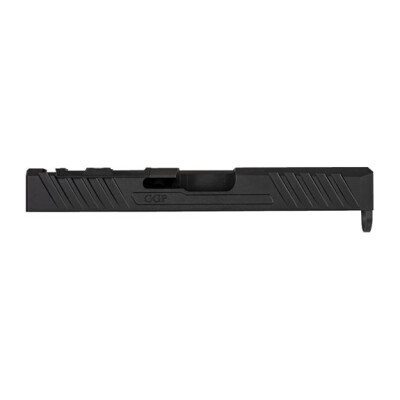 Grey Ghost Precision GGP-19 V3 Stripped Slide For Glock 19 Gen 4 Models Optic Cut Machined 17-4 Billet Stainless Steel Nitride Coated Black