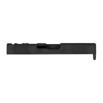 Grey Ghost Precision GGP-19 V4 Stripped Slide For Glock 19 Gen 4 Models Optic Cut Machined 17-4 Billet Stainless Steel Nitride Coated Black