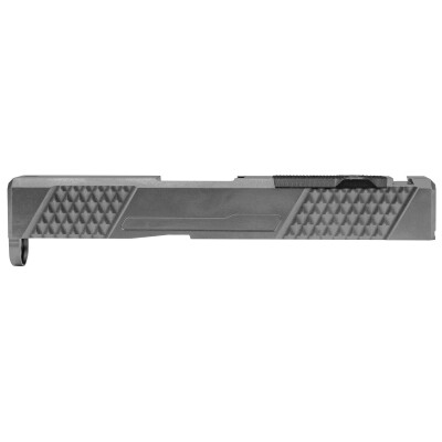 Grey Ghost Precision SPG43 Version 2 Stripped Slide for Glock 43/43X Shield RMS-C Red Dot Optic Cutout Grey DLC Finish