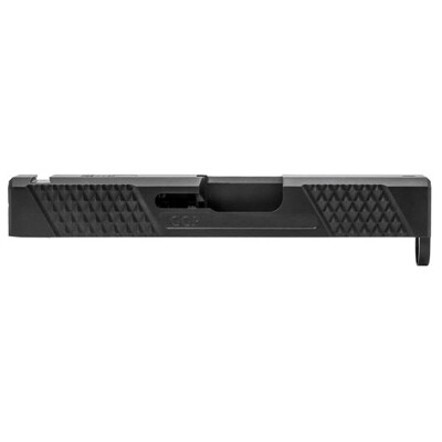 Grey Ghost Precision SPG43 Version 2 Stripped Slide for Glock 43/43X Shield RMS-C Red Dot Optic Cutout Black DLC Finish