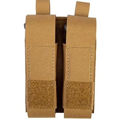 Grey Ghost Gear Double Pistol Magna Mag Pouch Laminate Nylon Coyote Brown