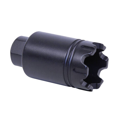 GUNTEC AR-15 Micro Trident Flash Can With Glass Breaker 9mm 1/2x36 Thread Aluminum Black