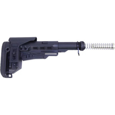 Guntec USA AR-15 M.C.S Stock Kit, Adjustable Cheek Riser, Black