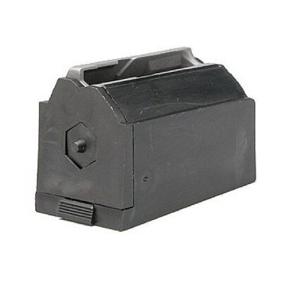 Ruger M77/22 Magazine .22 Hornet 6 Rounds Plastic with Steel Lips Black Finish JHX1