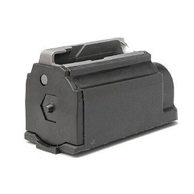 Ruger 77/44 Magazine .44 Magnum 4 Rounds Plastic with Steel Feed Lips Black Finish MAG7744