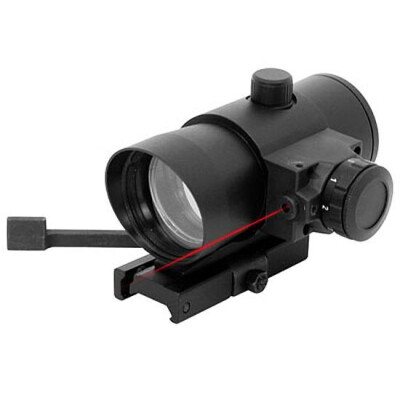 NcSTAR Red Dot Sight with Built In Red Laser 3 MOA Dot Matte Black Finish DLB140R