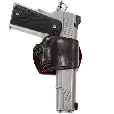 Galco Yaqui Belt Slide Holster 1911 3" to 5" Barrels Right Hand Leather Black YAQ212B