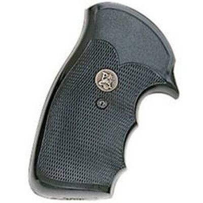 Pachmayr Gripper Grip S&W K, L Frame Square Butt Revolver Checkered Rubber Black 03264