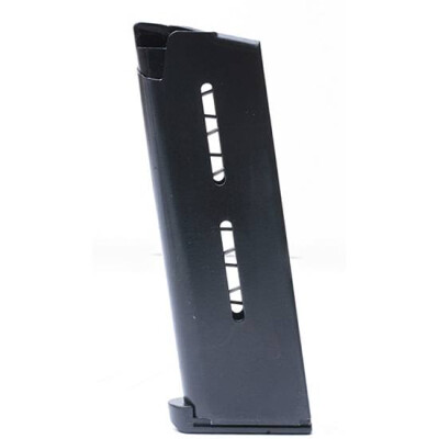 Wilson Combat 1911 Compact Magazine .45 ACP 7 Rounds Lo-Profile Steel Base Stainless Steel Black 47OXCB