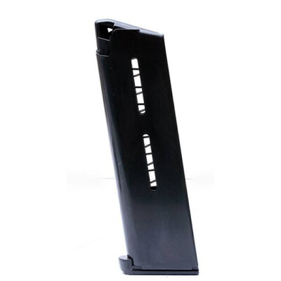 Wilson Combat 1911 Government/Commander Full Size 7 Round Magazine .45 ACP Lo-Profile Steel Base Pad Stainless Steel Black Finish