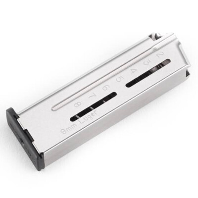 Wilson Combat 1911 Eight Round Elite Tactical Magazine 9mm Compact with Flush Fit Steel Base Pad