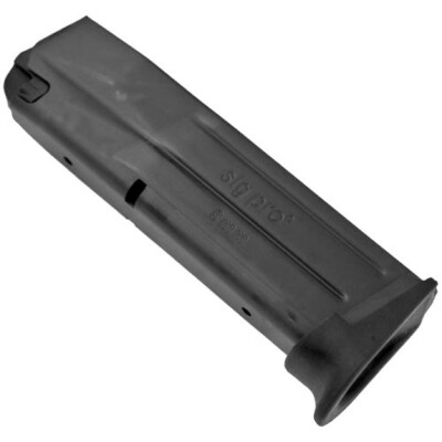 SIG Sauer SIG Pro SP2022 and SP2009 9mm Luger Magazine 15 Rounds Blued Finish MAG-2022-9-15