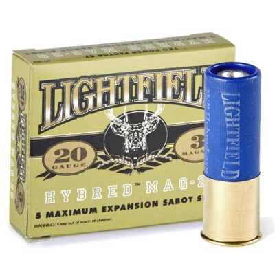 Lightfield Hybred Mag-20 20 Ga 3" .875oz Sabot 5 Rounds