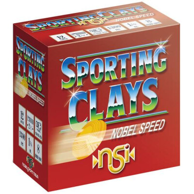 NobelSport 12 Gauge 2.75" 1.125 oz #8 Lead 25 Round Box