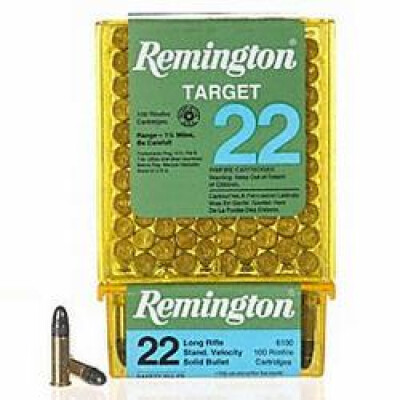 Remington Target .22 Long Rifle Ammunition 100 Rounds LRN 40 Grain