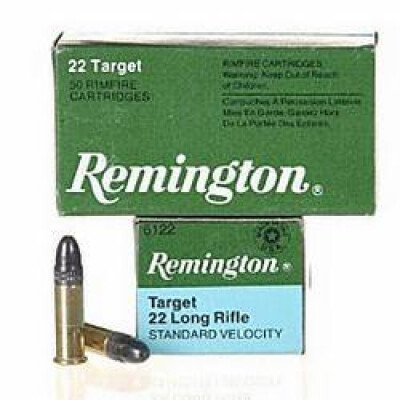 Remington Target .22 Long Rifle Ammunition 50 Rounds LRN 40 Grain