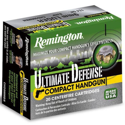 Remington Ultimate Defense .38 SPL +P 125 Grain BJHP 20 Round Box