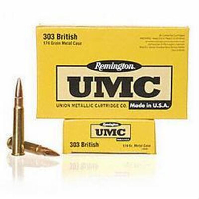 Remington UMC .303 British Ammunition 200 Rounds FMJ 174 Grain