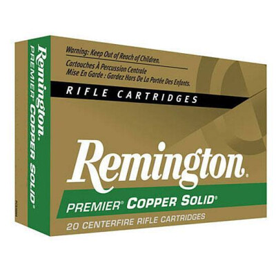 Ammo .300 RUM Remington Premier 165 Grain Copper Solid Tipped BT Bullet 3260 fps 20 Rounds PCS300UMB