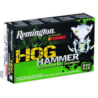 Ammo .30-06 Springfield Remington Hog Hammer 168 Grain Barnes TSX Bullet 2790 fps 20 Rounds 27703