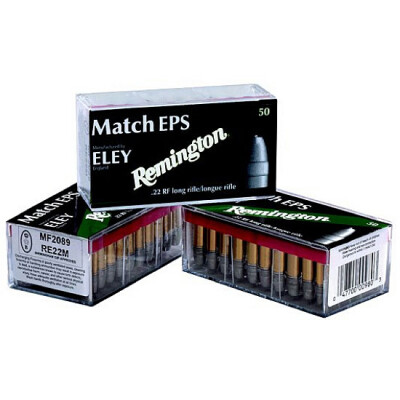 Remington/Eley Match EPS .22 LR 40 Grain RN 50 Round Box