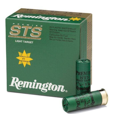 Ammo 12 Gauge Remington Premier Light Target Load 2-3/4" 1-1/8 Ounce #8.5 Lead 1145 fps 25 Round Box STS12L85