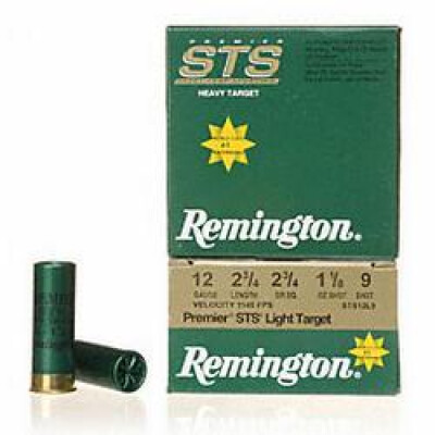 Ammo 12 Gauge Remington Premier Light Target Load 2-3/4" #9 Lead 1-1/8 Ounce 1145 fps 25 Rounds STS12L85