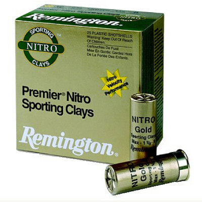 Remington Premier STS Nitro Sporting Clays 12 Gauge Ammunition 25 Rounds 2-3/4" #8 Lead 1-1/8 oz 1300fps