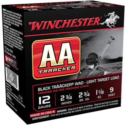 Winchester AA TrAAcker 12 Ga 2.75" #9 Lead 25 Rounds