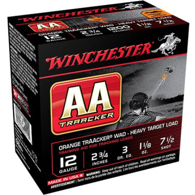 Winchester 12 Gauge AA TrAAcker #7.5 2.75 25 Rounds